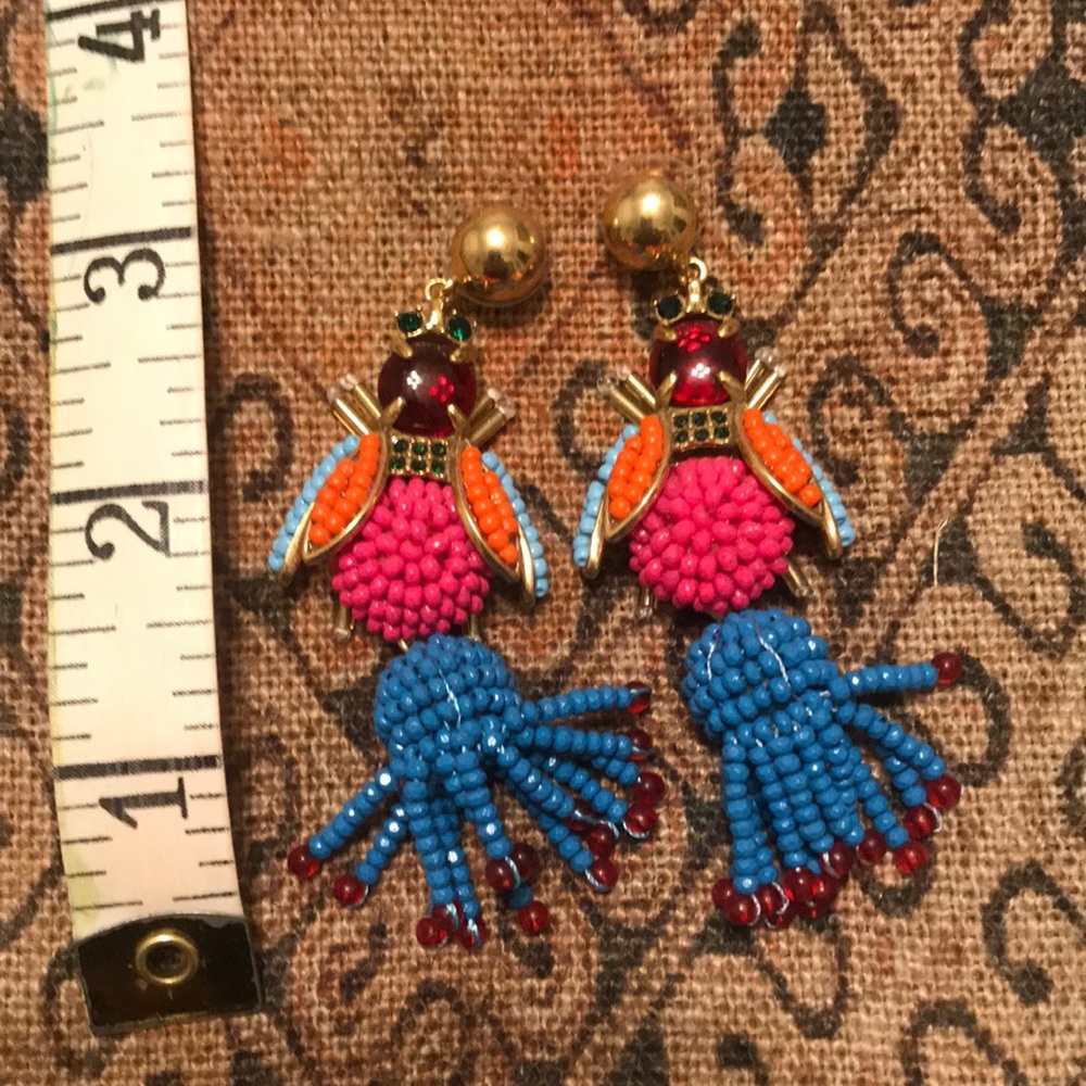 J Crew bumblebee earrings